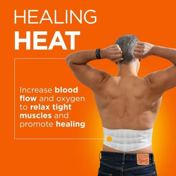 ThermaCare Lower Back & Hip Large_X-Large Pain Relief Heat Wraps, 3 Ct - Imagen 2