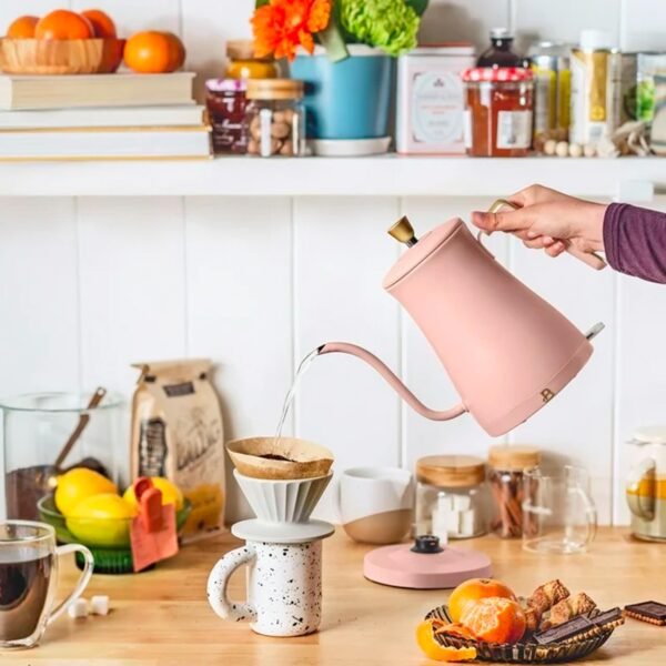 Beautiful 1-Liter Electric Gooseneck Kettle 1200 W, Rose by Drew Barrymore - Imagen 2