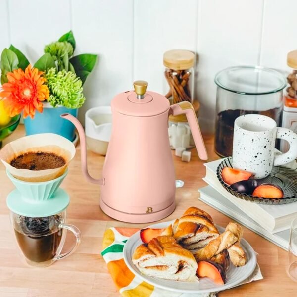 Beautiful 1-Liter Electric Gooseneck Kettle 1200 W, Rose by Drew Barrymore - Imagen 3