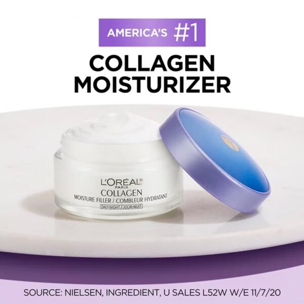 L'Oreal Paris Collagen Moisture Filler Day Night Cream, 1.7 oz - Imagen 4