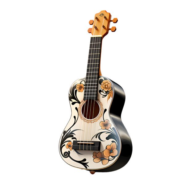 Adorno de Guitarra Clasica Mexicana - Pintada en Ceramica + Cuerdas Reales