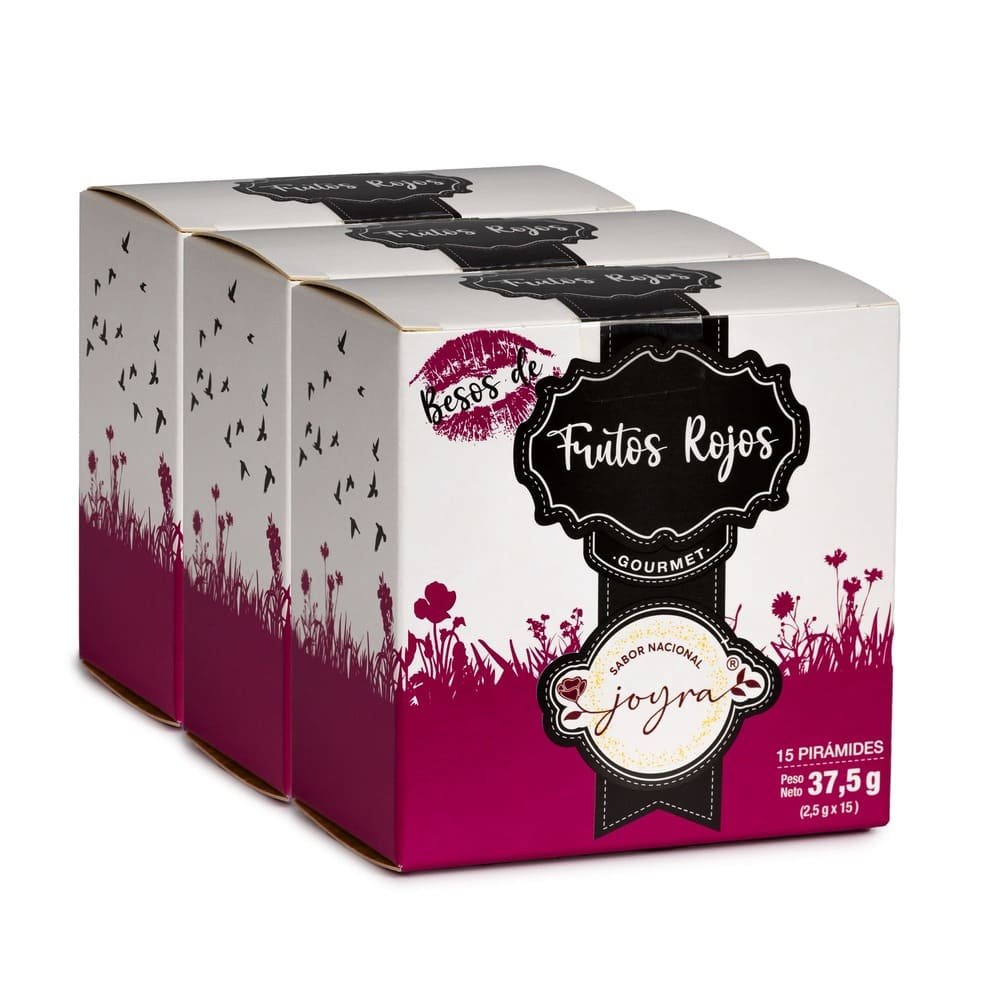 Pack de 3 cajas de Infusión de Frutos Rojos – 15 bolsitas